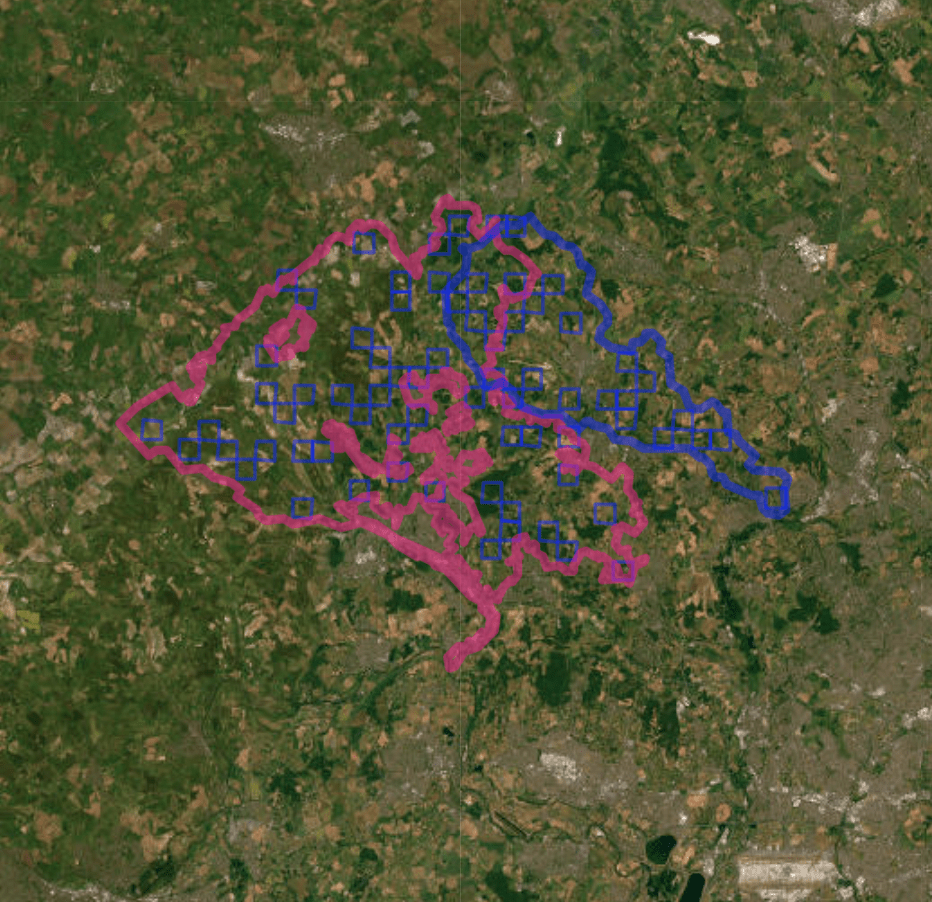 Overview of the Tracking the Impact results map