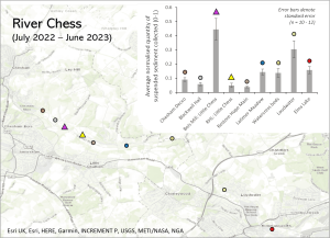 Suspended sediment mass map